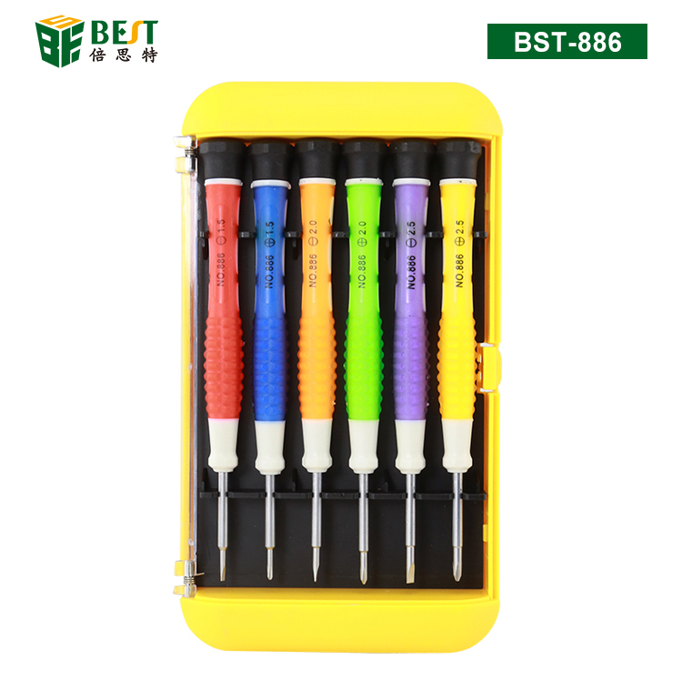 BST-886 电子电讯工具6pcs 螺丝套批 螺丝刀套装